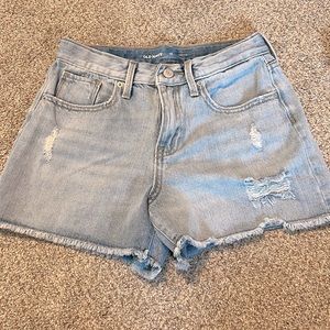Light Washed Jean Shorts